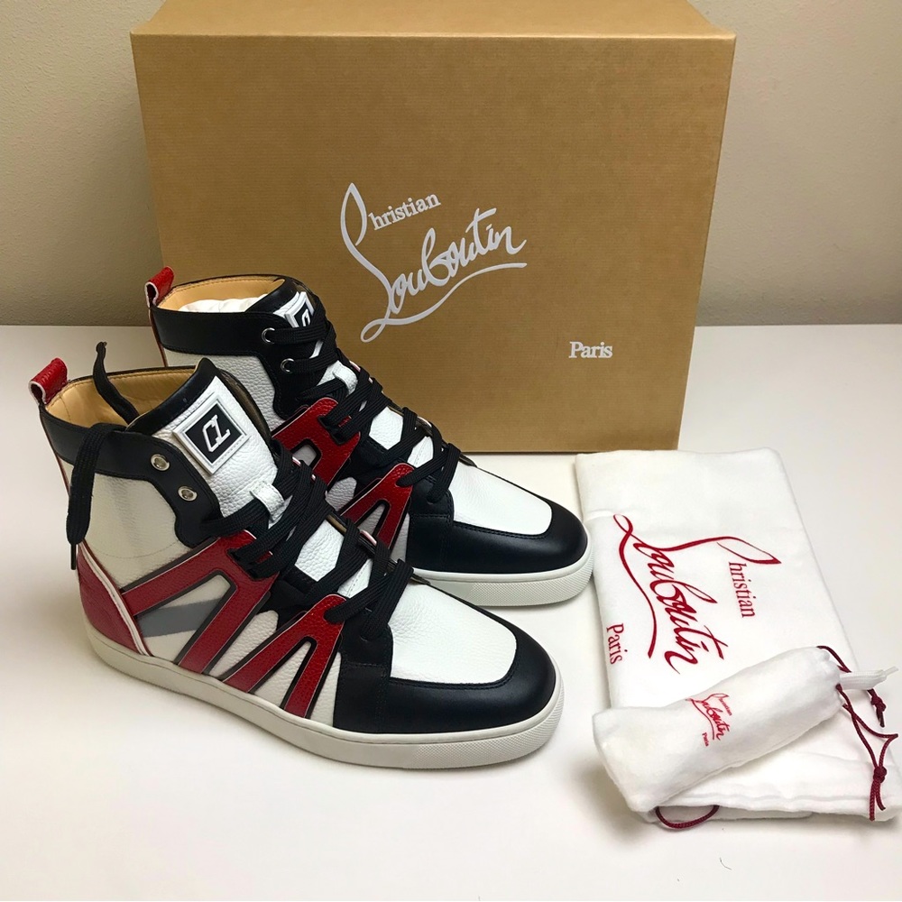 Men’s Christian Louboutin Vida High Top Sneakers 42